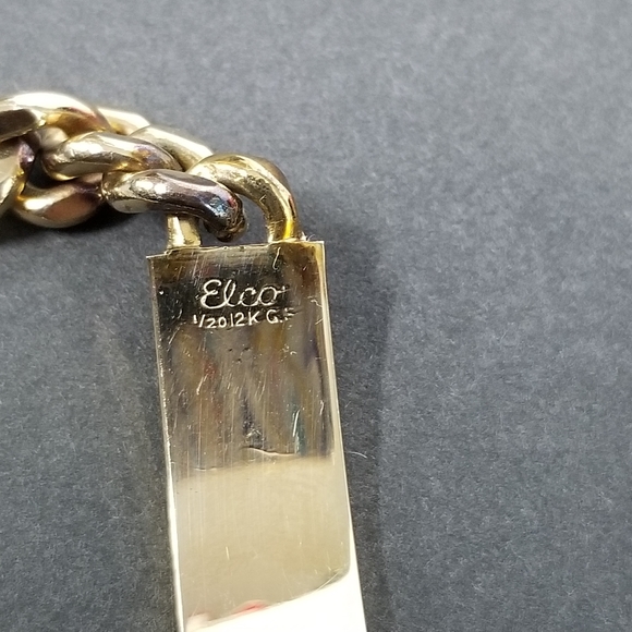 Elco 12k Gold Filled Chunky Bracelet - Picture 13 of 14